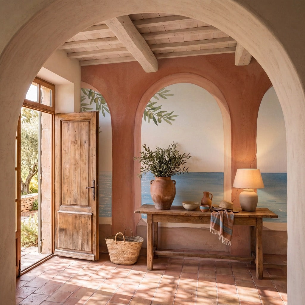 Papier peint panoramique Arches du Sud dans une entrée