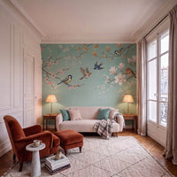 Papier peint panoramique Chant du matin dans un salon