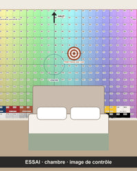 Papier peint panoramique Mire d'essai dans une chambre