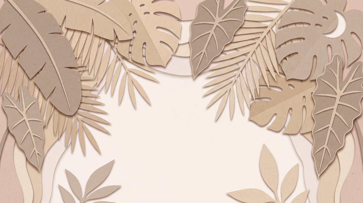 Motif à plat : Feuilles de sable