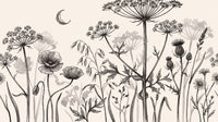 Motif à plat : Herbier d'encre