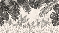 Motif à plat : Jungle d'encre