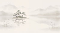 Motif à plat : Lac de brume