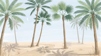 Motif à plat : Palmeraie