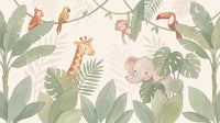 Motif à plat : Petite jungle