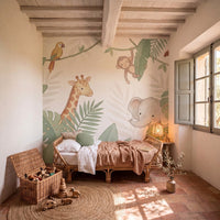 Papier peint panoramique Petite jungle dans une chambre d'enfant
