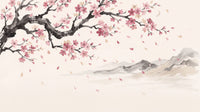 Motif à plat : Pluie de pétales