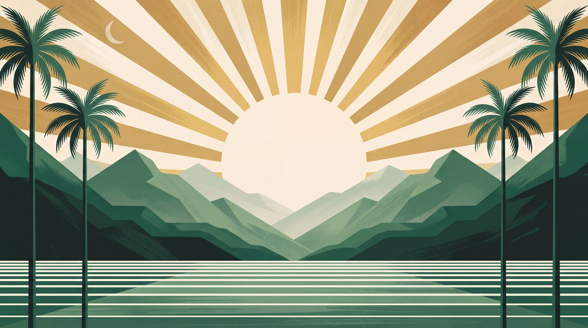Motif à plat : Soleil d'or