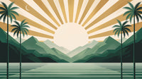 Motif à plat : Soleil d'or