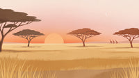 Motif à plat : Terre de savane